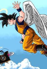 Goku goes back in time